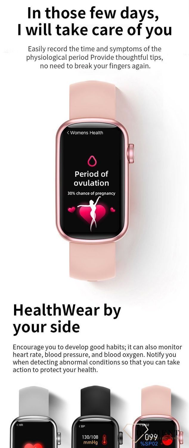 Zegarek Smartwatch damski na pasku Hagen HC12 w zestawie z siatkową bransoletą (1).jpg